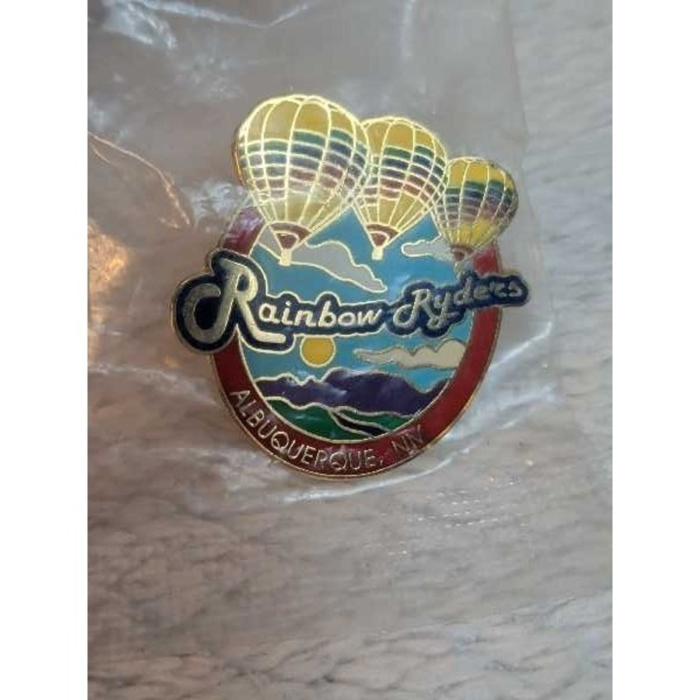 Rainbow Ryders Albuquerque NM Hot Air Balloon Enamel Pin Souvenir
